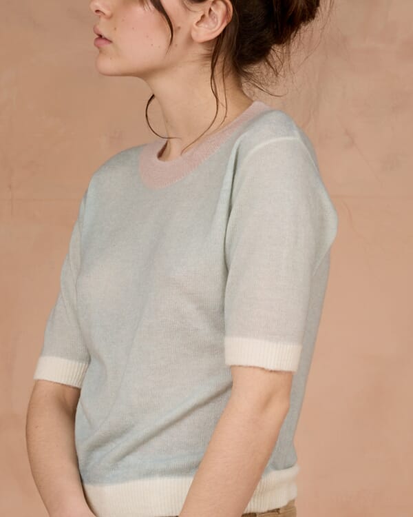 In Bed With You SOLID COLOUR CREWNECK CARDIGAN COL.050