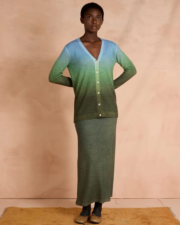 in bed with you SOLID COLOUR CREWNECK CARDIGAN COL.050