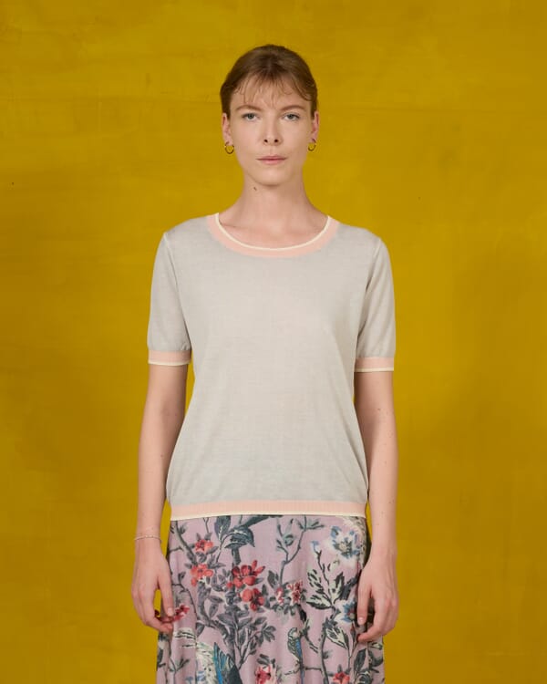 In Bed With You SOLID COLOUR PRINT BOAT NECK JUMPER COL.015