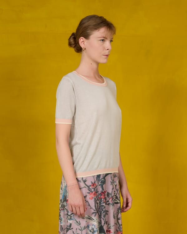 In Bed With You SOLID COLOUR PRINT BOAT NECK JUMPER COL.015