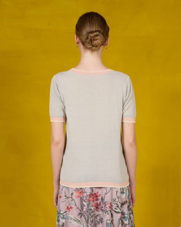 In Bed With You SOLID COLOUR PRINT BOAT NECK JUMPER COL.015