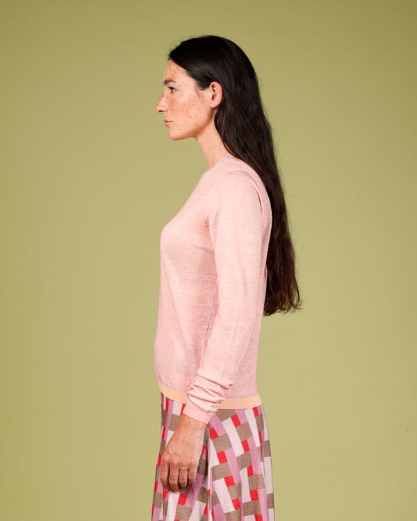 In Bed With You SOLID COLOUR PRINT CREWNECK CARDIGAN COL.009