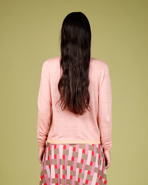 In Bed With You SOLID COLOUR PRINT CREWNECK CARDIGAN COL.009