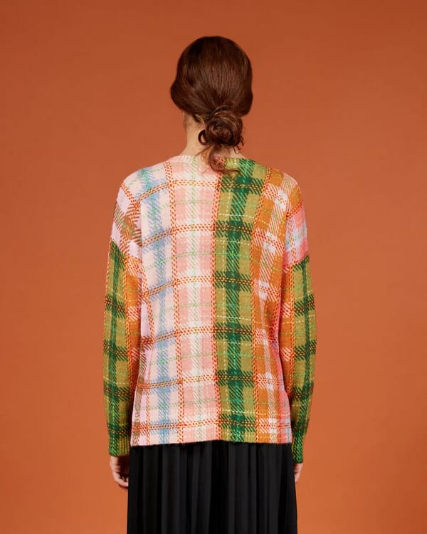 In Bed With You SOLID COLOUR PRINT CREWNECK CARDIGAN COL.010