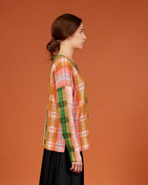 In Bed With You SOLID COLOUR PRINT CREWNECK CARDIGAN COL.010