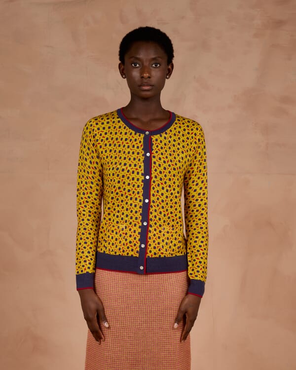 In Bed With You SOLID COLOUR PRINT LONG CARDIGAN JACKET COL.013