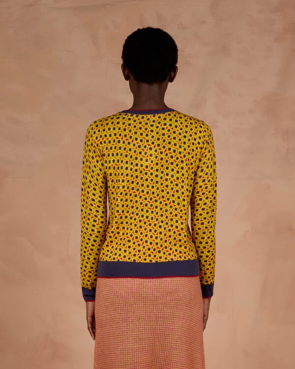 In Bed With You SOLID COLOUR PRINT LONG CARDIGAN JACKET COL.013