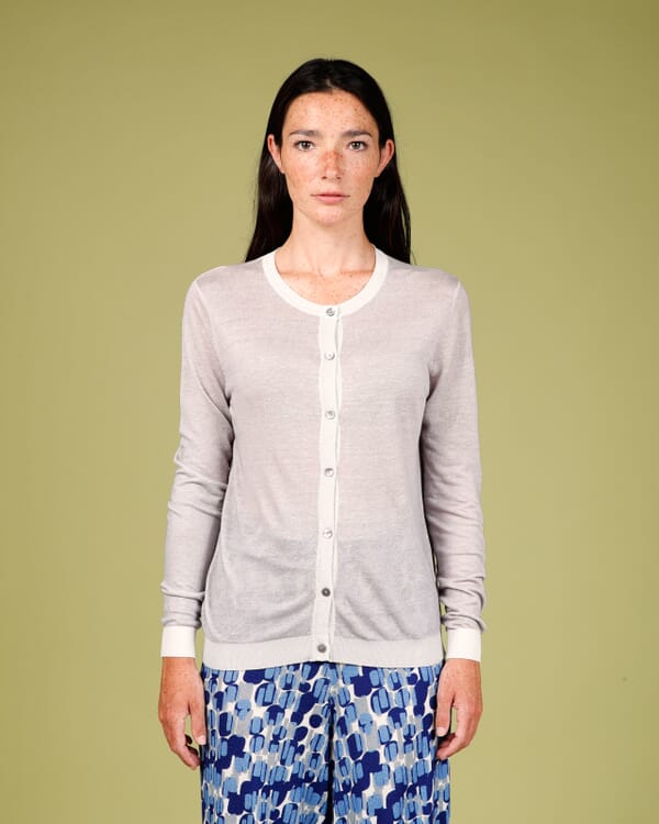 In Bed With You SOLID COLOUR PRINT V NECK CARDIGAN COL.002