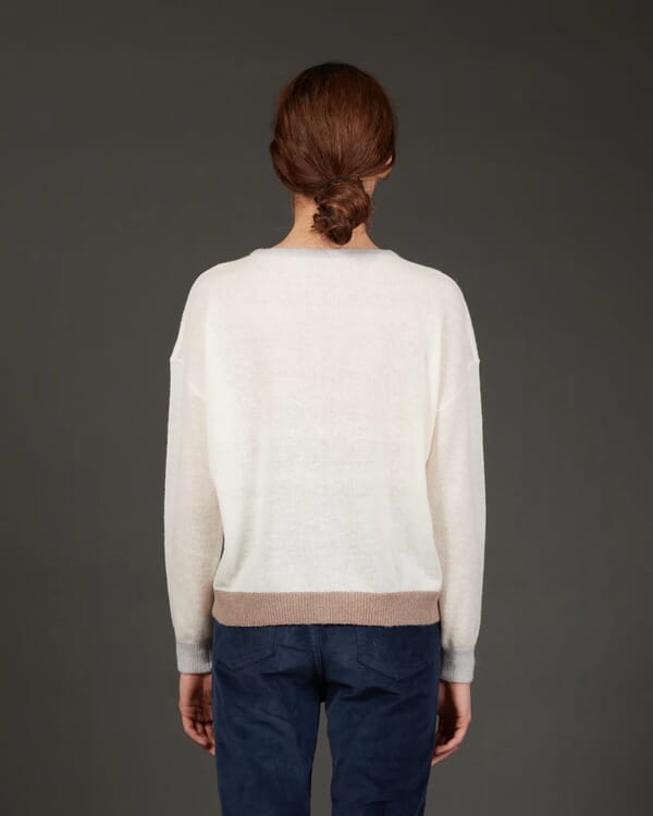 In Bed With You SOLID COLOUR PRINT V NECK CARDIGAN COL.002