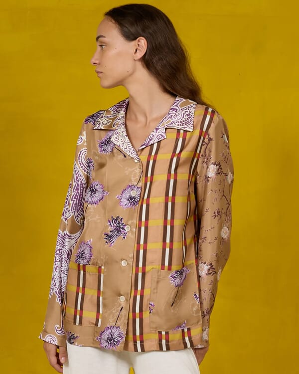 in bed with you SOLID COLOUR PRINT V NECK CARDIGAN COL.014