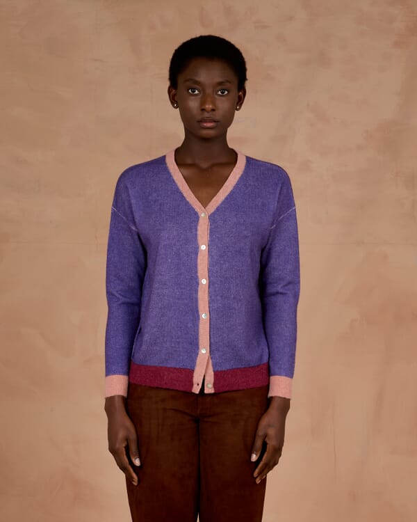 In Bed With You SOLID COLOUR PRINT V NECK CARDIGAN COL.020