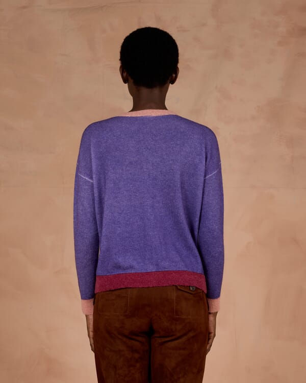 In Bed With You SOLID COLOUR PRINT V NECK CARDIGAN COL.020