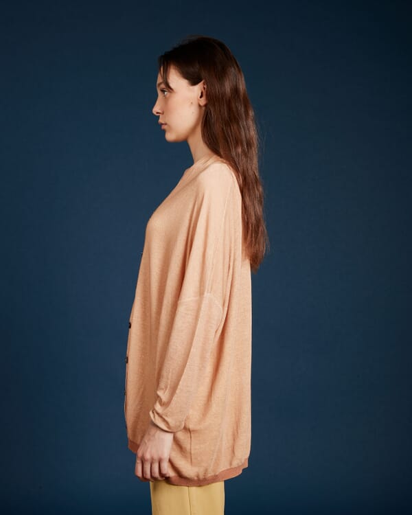 In Bed With You SOLID COLOUR PRINT V NECK CARDIGAN COL.030