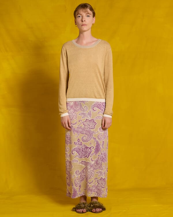 In Bed With You SOLID COLOUR PRINT V NECK JUMPER COL.021