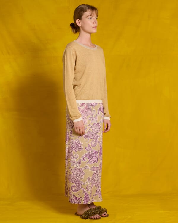 In Bed With You SOLID COLOUR PRINT V NECK JUMPER COL.021