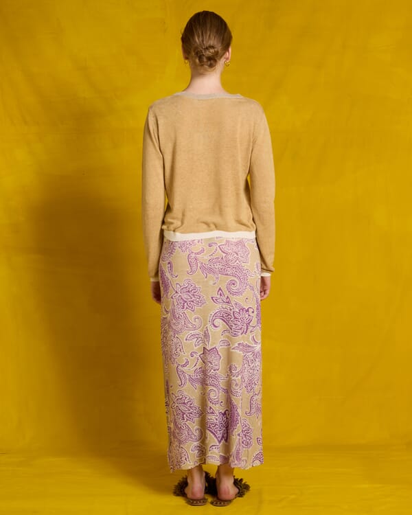 In Bed With You SOLID COLOUR PRINT V NECK JUMPER COL.021