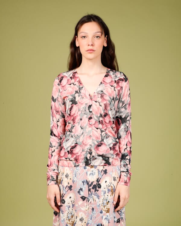 In Bed With You SOLID COLOUR V NECK CARDIGAN COL.002