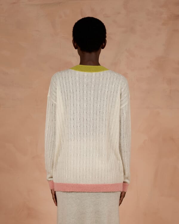 In Bed With You SOLID COLOUR V NECK CARDIGAN COL.008