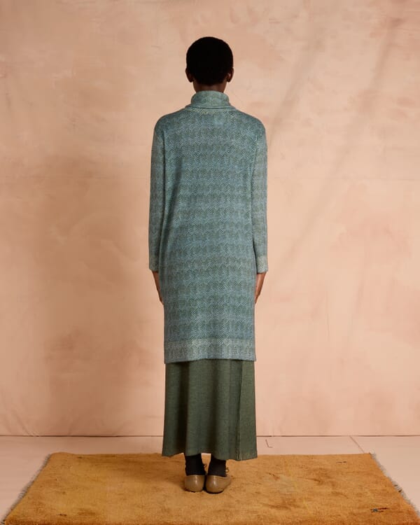 In Bed With You TARTAN PRINT BATWING SLEEVE V NECK JUMPER COL.800