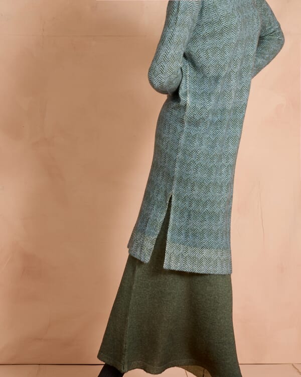 In Bed With You TARTAN PRINT BATWING SLEEVE V NECK JUMPER COL.800