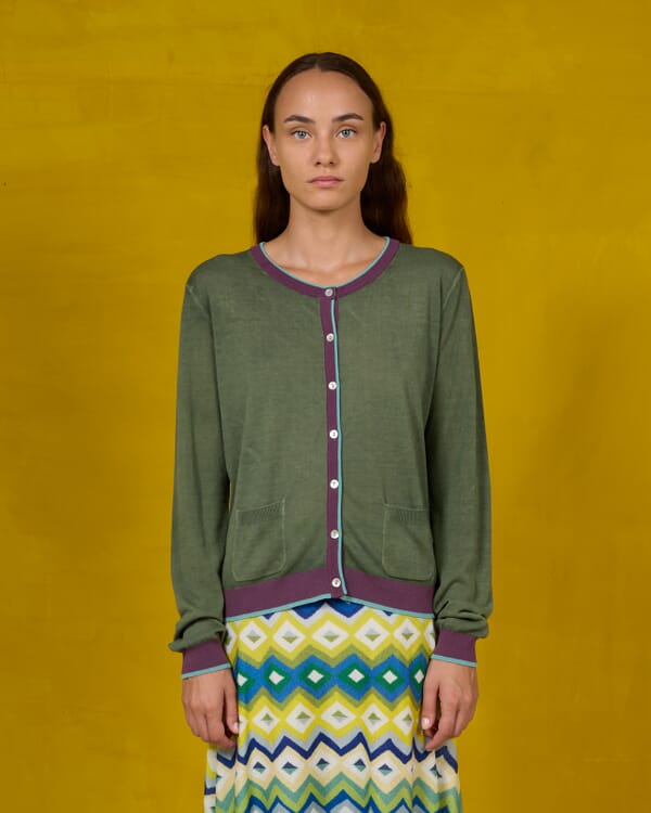 In Bed With You TARTAN PRINT BATWING SLEEVE V NECK JUMPER COL.800