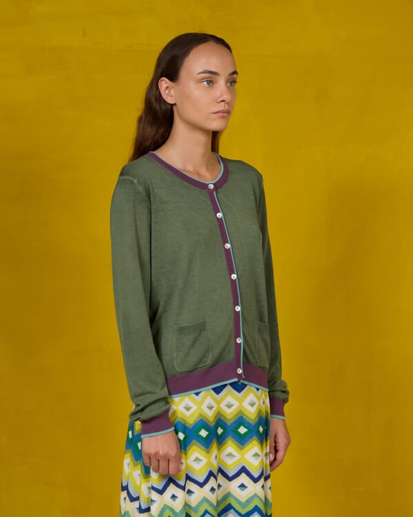 In Bed With You TARTAN PRINT BATWING SLEEVE V NECK JUMPER COL.800