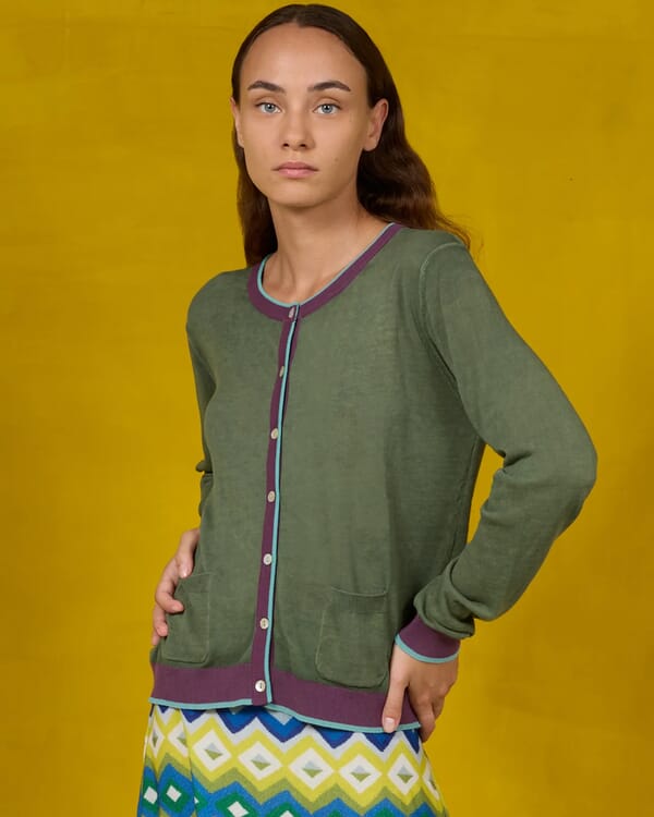 in bed with you TARTAN PRINT BATWING SLEEVE V NECK JUMPER COL.800