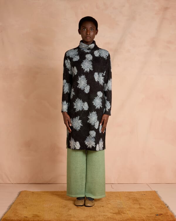 In Bed With You TARTAN PRINT LOOSE-FIT CARDIGAN COL.868