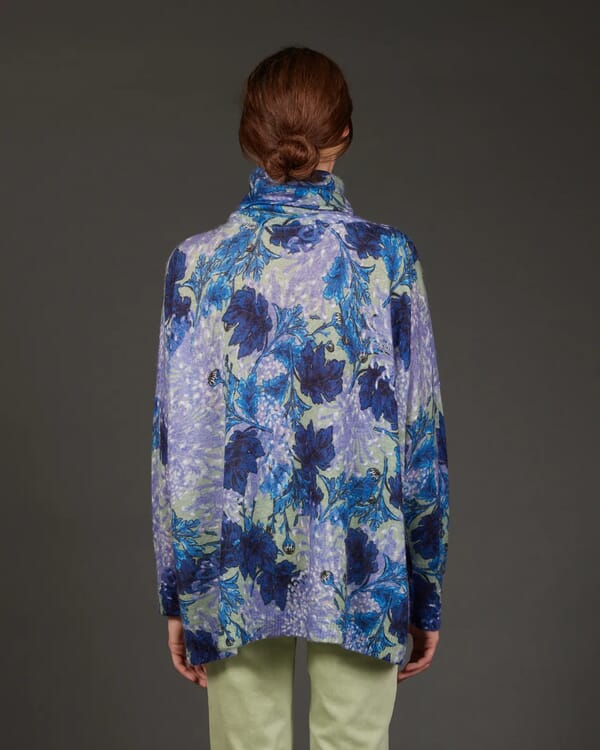 In Bed With You TARTAN PRINT LOOSE-FIT CARDIGAN COL.868