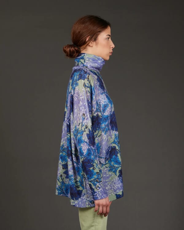 In Bed With You TARTAN PRINT LOOSE-FIT CARDIGAN COL.868