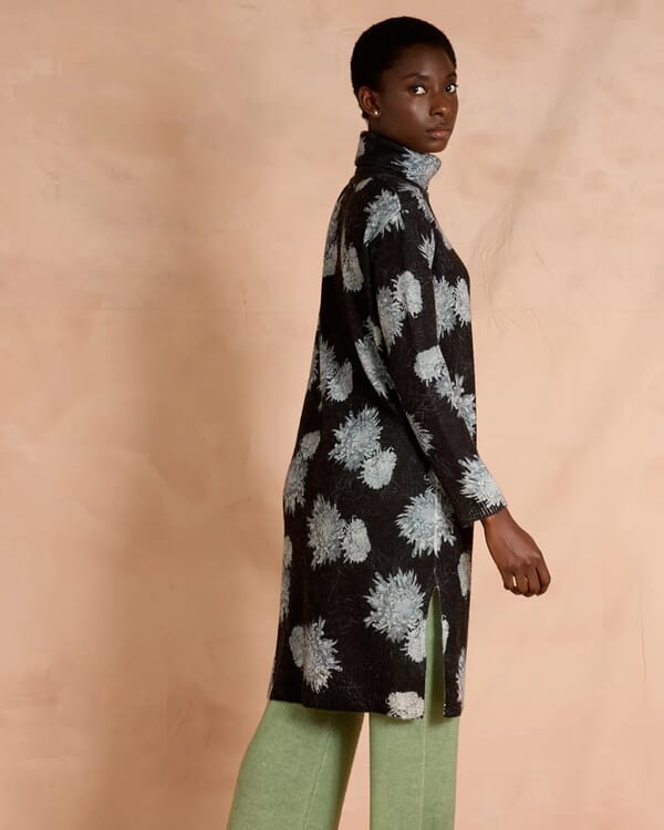 in bed with you TARTAN PRINT LOOSE-FIT CARDIGAN COL.868