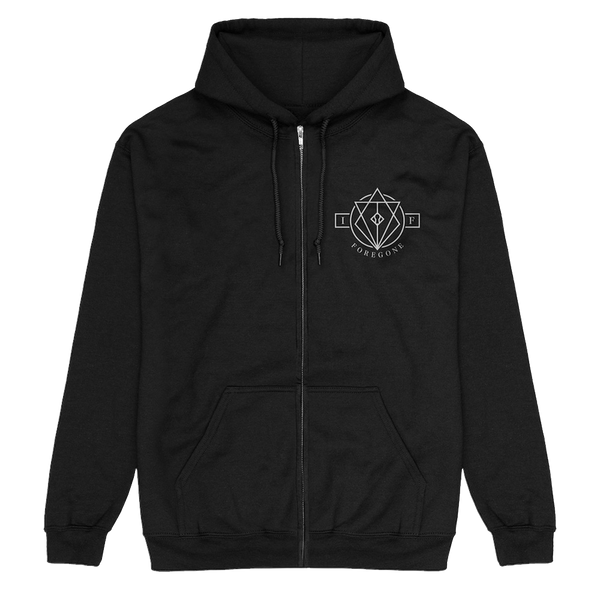 in flames Foregone Cover Zip Up Hoodie