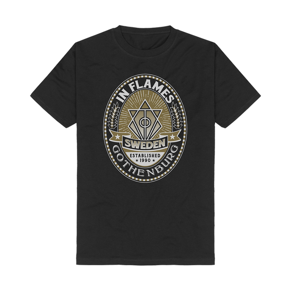 in flames Gothenburg Crest T-Shirt