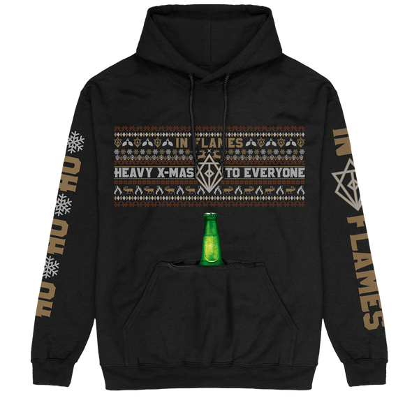in flames Heavy X-Mas Hoodie