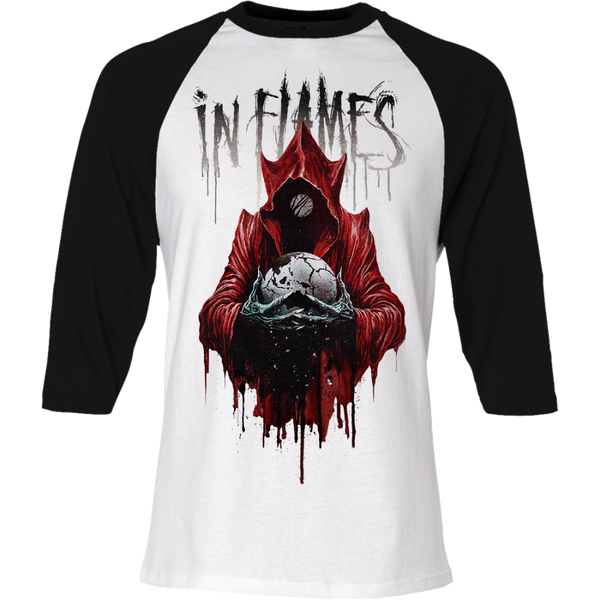 in flames Jester Drip Raglan