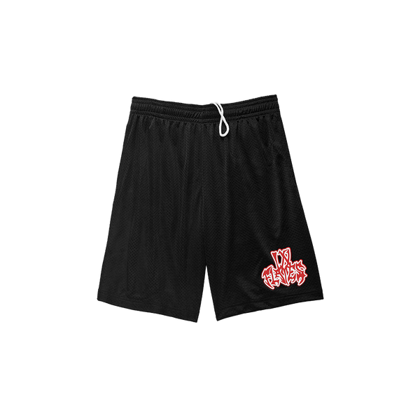 in flames LOGO MESH SHORTS