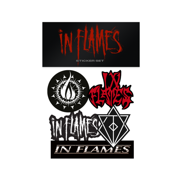 in flames Logo Sticker Pack