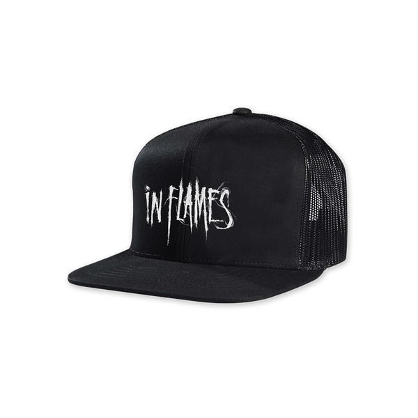 in flames Logo Trucker Hat