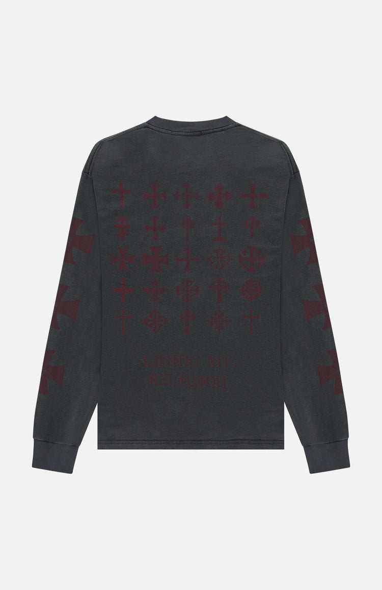In Gold We Trust Killer Cross Longsleeve Dark Grey