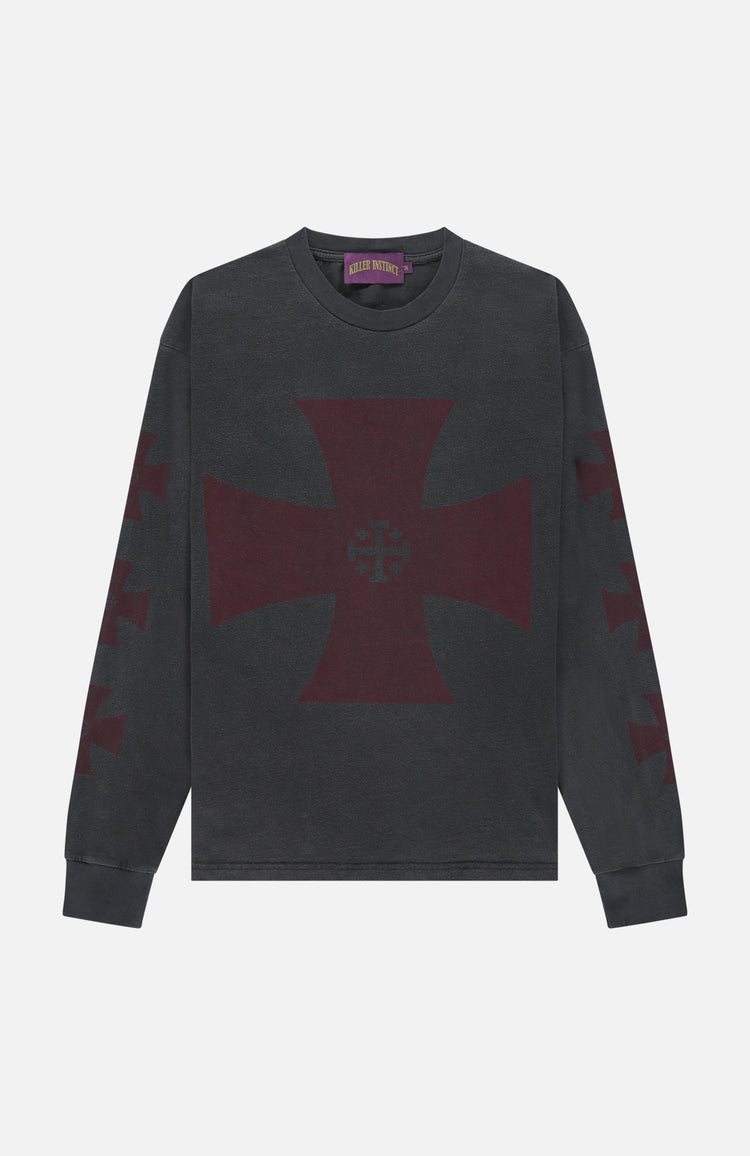in gold we trust Killer Cross Longsleeve Dark grey
