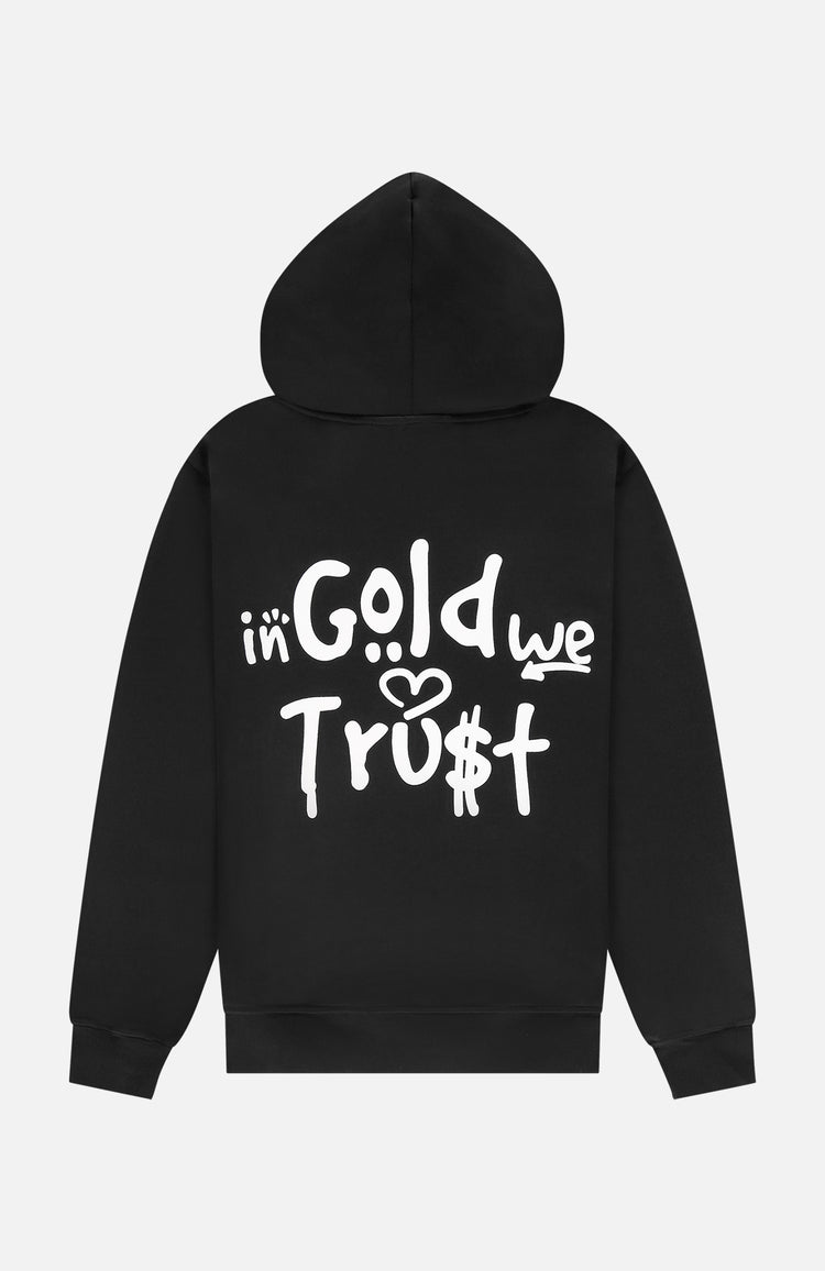 In Gold We Trust The Graffiti Hoodie Black
