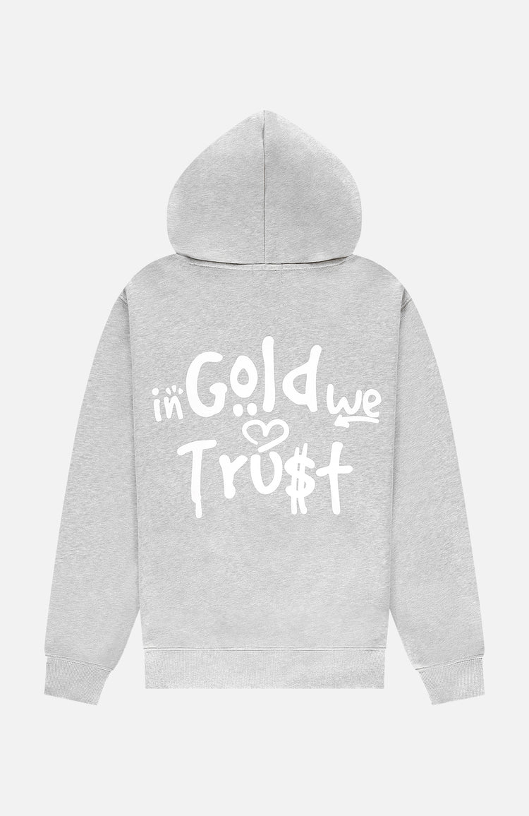 In Gold We Trust The Graffiti Hoodie Grey