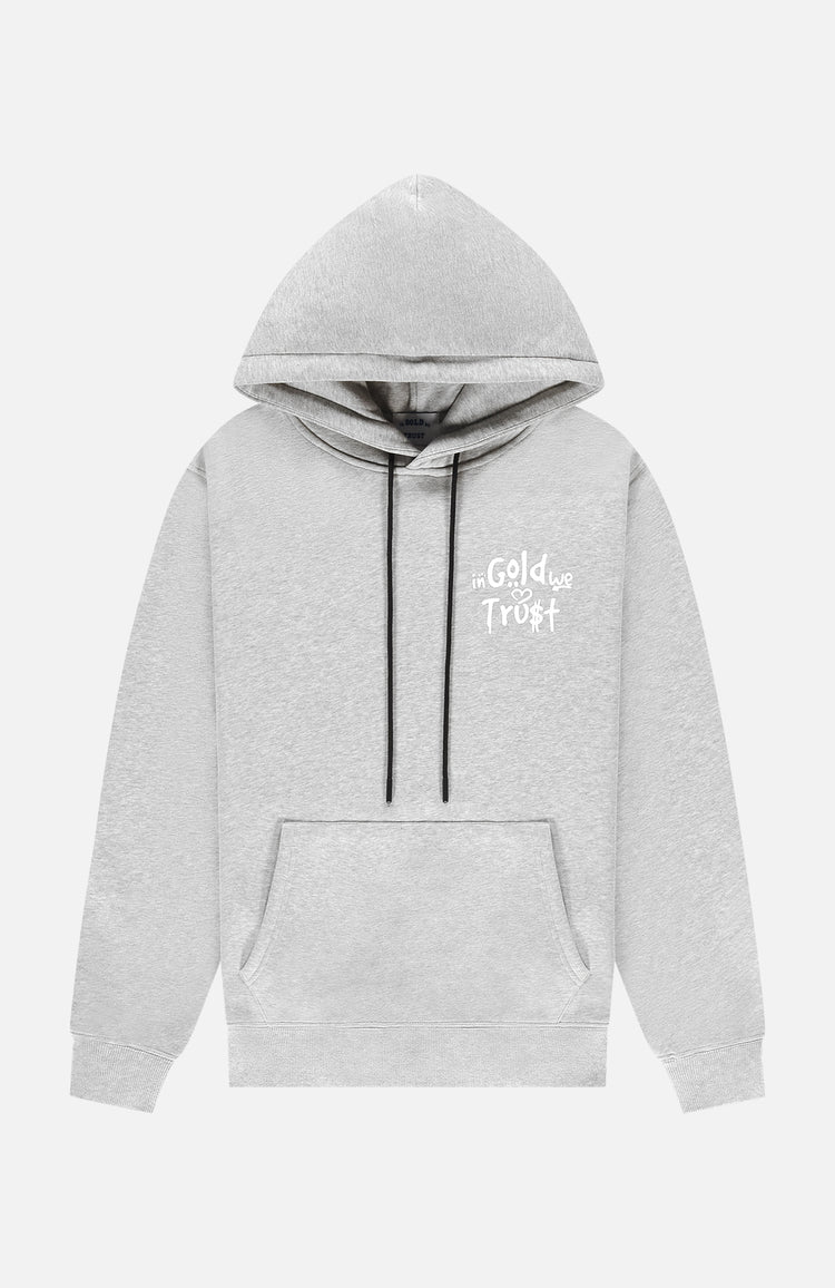 in gold we trust The Graffiti Hoodie Grey