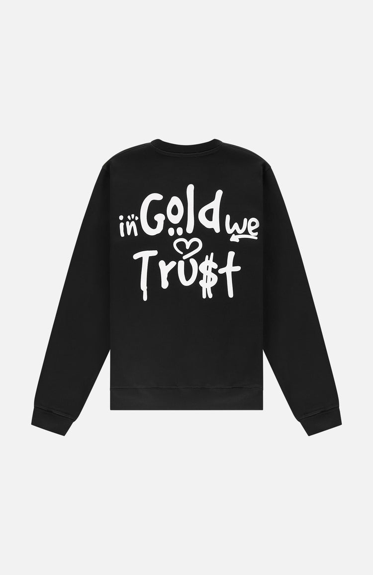 In Gold We Trust The Graffiti Sweater Black