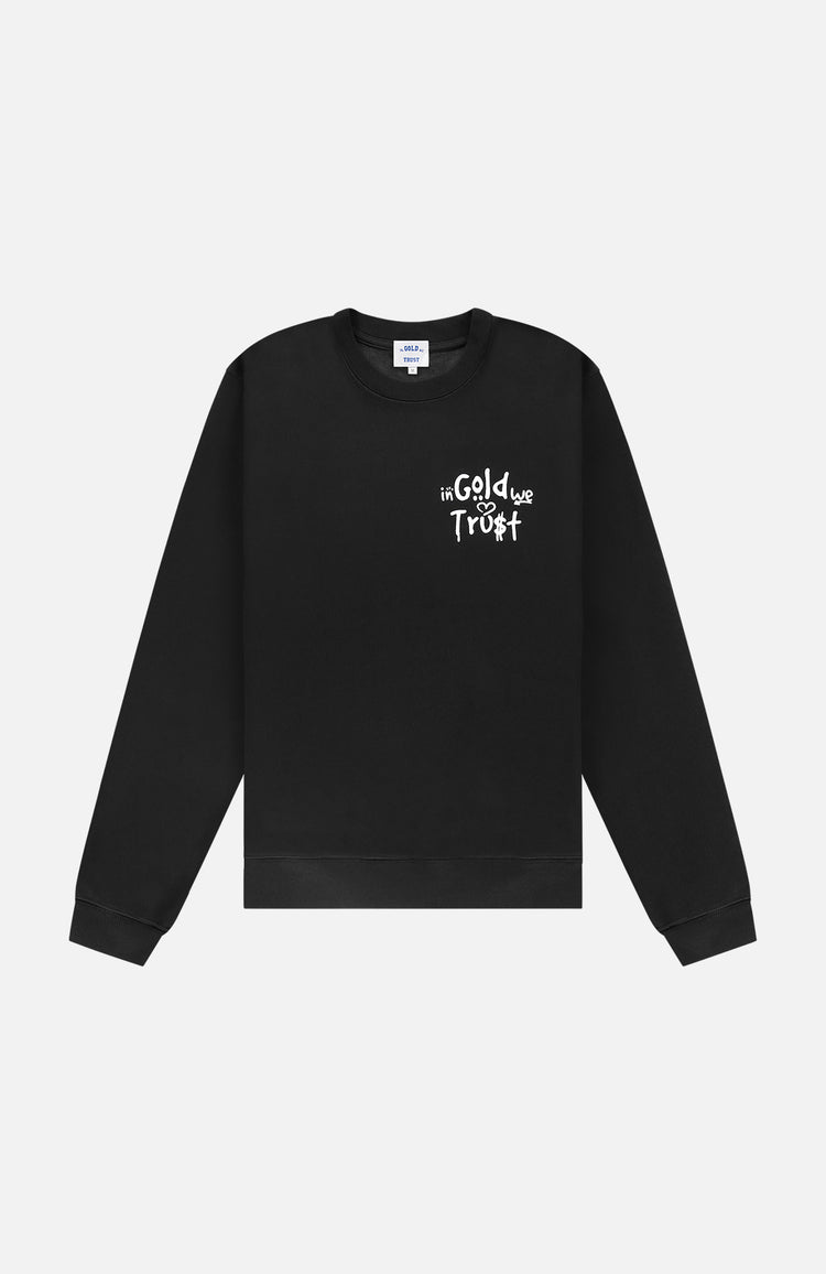 in gold we trust The Graffiti Sweater Black