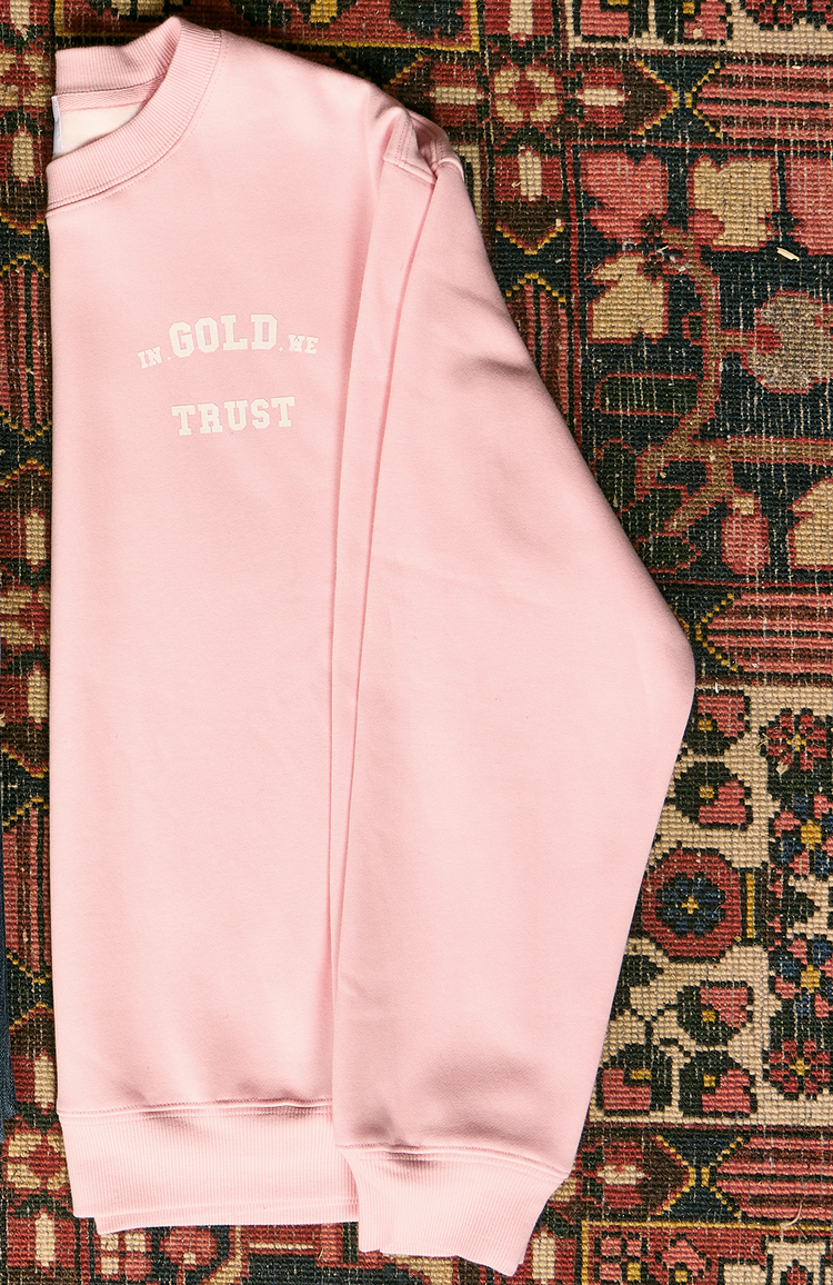 In Gold We Trust The Pink Sweater