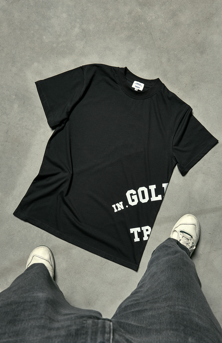 In Gold We Trust The Screw Tee Black
