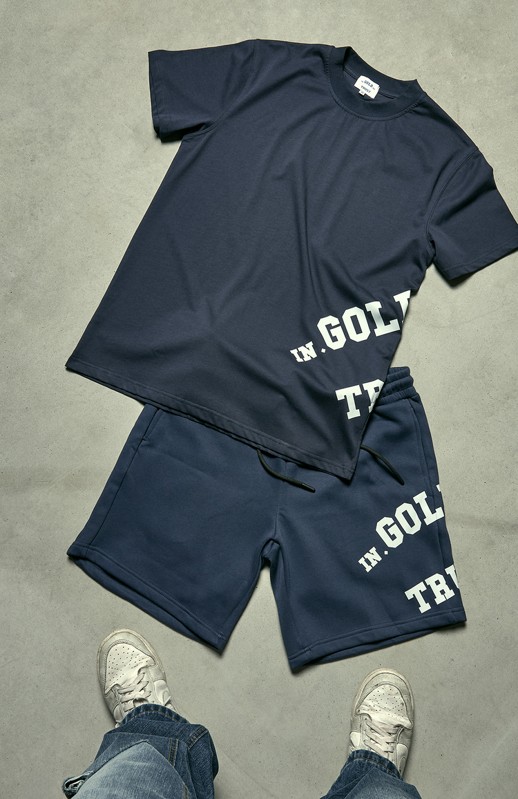 In Gold We Trust The Screw Tee Blue