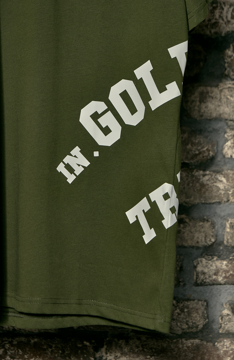 In Gold We Trust The Screw Tee Green