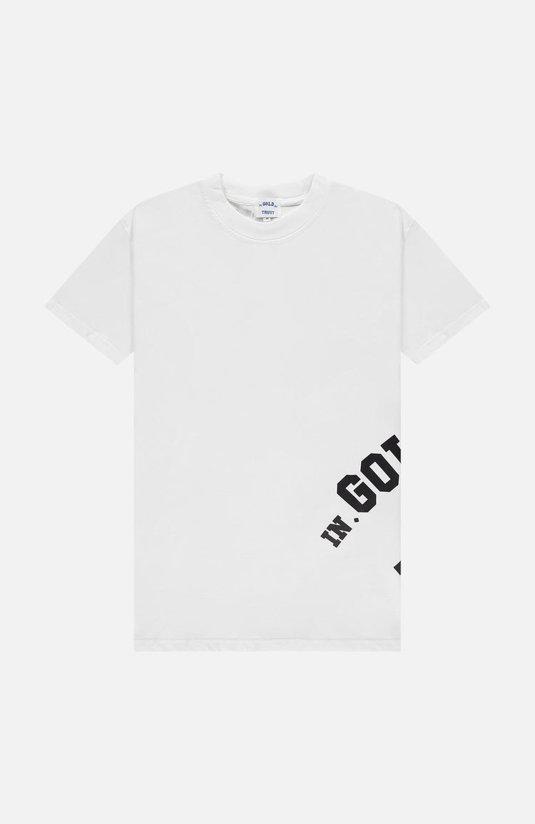 in gold we trust The Screw Tee White